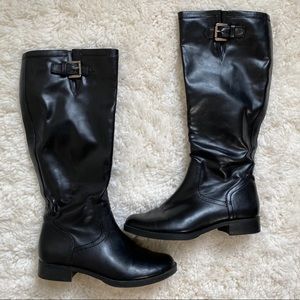 American Living Black Leather Boots